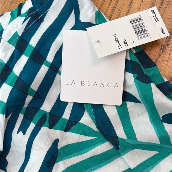 NWT La Blanca Tie Front Coverup Pants. Size Large - Picture 5 of 11